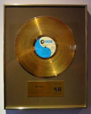 Chip's gold record for Black Bear Road