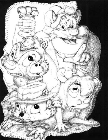 Chip 'n Dale Rescue Rangers "Way Down Deep" cover