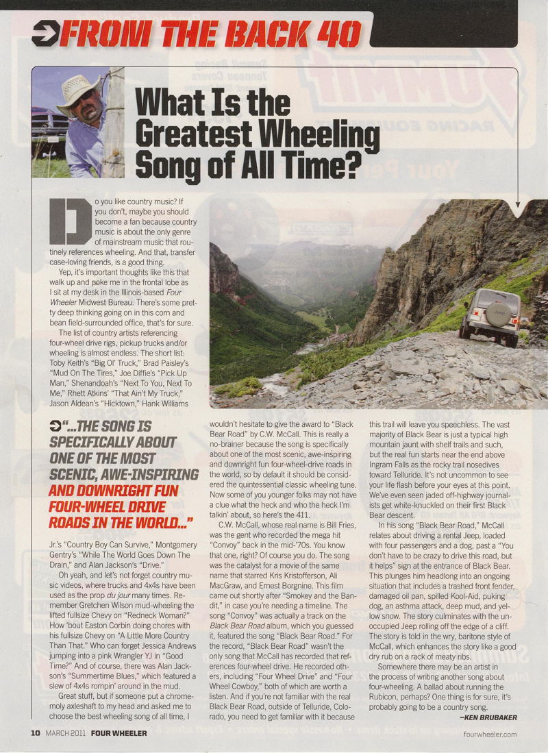 What is the world&rsquo;s greatest wheeling song?